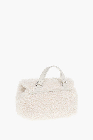 Shearling DOLLY Hand Bag with Removable Shoulder Strap