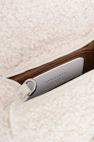 Shearling DOLLY Hand Bag with Removable Shoulder Strap