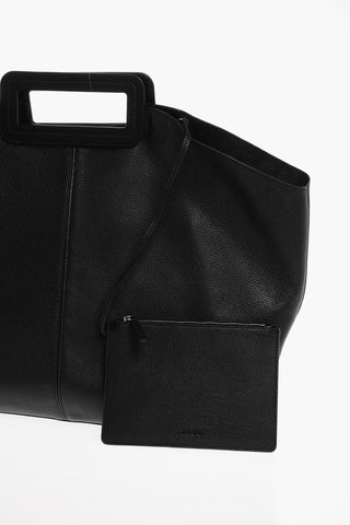 Textured Leather GRANDE Tote Bag with Inner Clutch