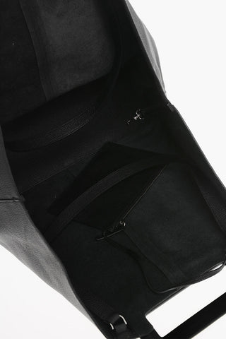 Textured Leather GRANDE Tote Bag with Inner Clutch