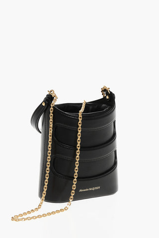 Borsa Mini a Secchiello THE RISE in Pelle con Tracolla Chain