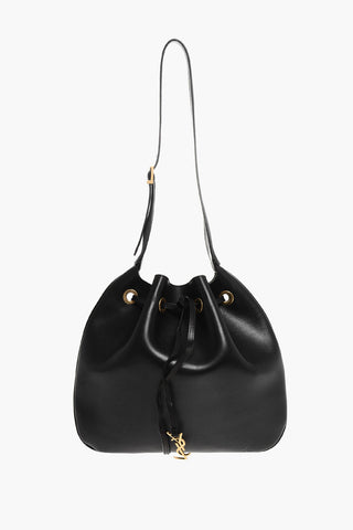 Leather Shoulder Bag with Inner Clutch