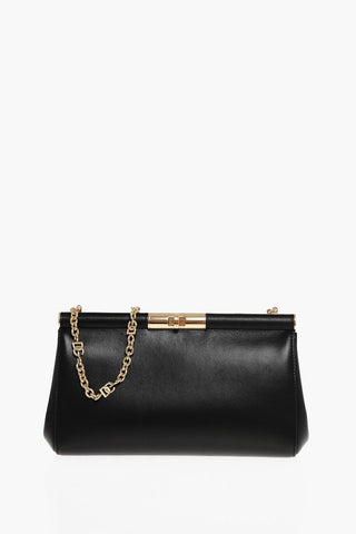 Pochette in Pelle con Tracolla Chain Removibile