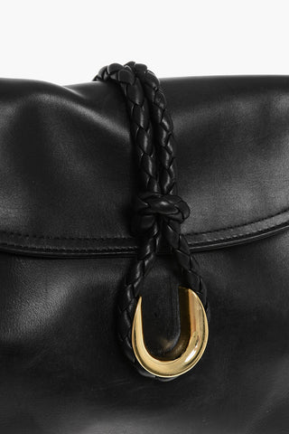 Pochette in Pelle con Dettaglio Intrecciato