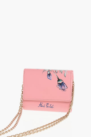 Portacarte Bifold in Pelle con Tracolla