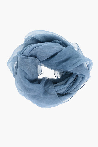 Silk Stole with Embroidered Logo