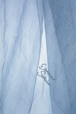 Silk Stole with Embroidered Logo
