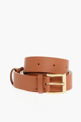 Grained Leather Belt