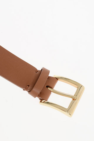 Grained Leather Belt