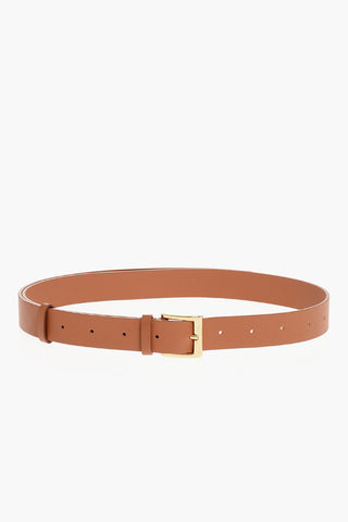 Grained Leather Belt
