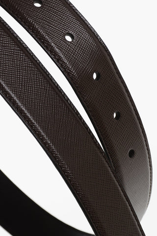 Saffiano Leather Belt