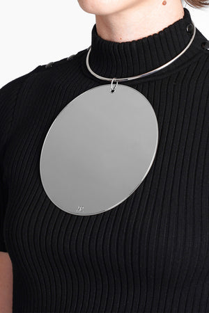 Holistic Circle Necklace with Engraved Logo