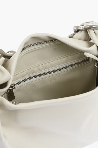 Leather Shoulder Bag With Chain