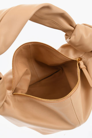 Leather DOUBLE KNOT Hand Bag