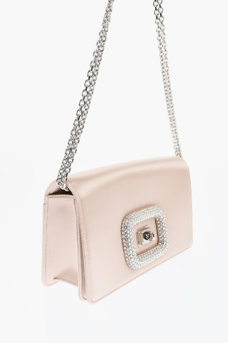 Borsa A Tracolla In Satin Con Dettaglio Gioiello