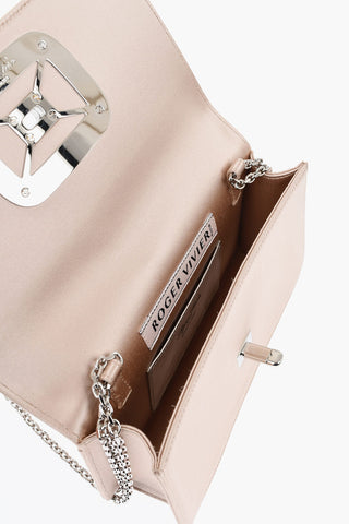 Borsa A Tracolla In Satin Con Dettaglio Gioiello