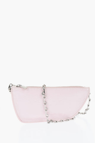 Glossy Leather Bag MICRO SHIELD SLING with Chain Strap