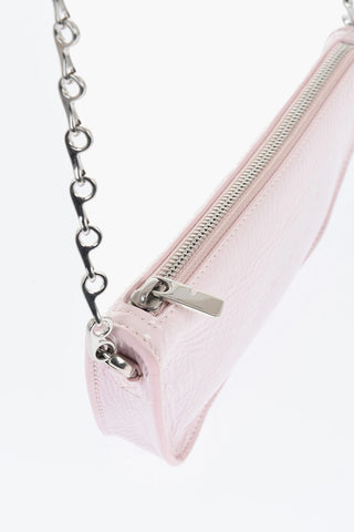 Glossy Leather Bag MICRO SHIELD SLING with Chain Strap