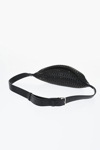 Leather Belt Bag With Cutout Details