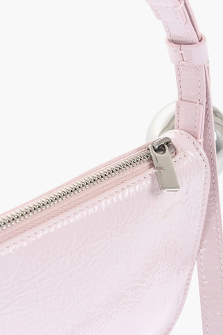 Crakle Leather SHIELD SLING Shoulder Bag with Maxi Charm