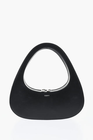 Leather BAGUETTE Clutch With Shoulder Strap