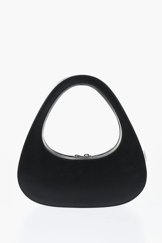 Leather BAGUETTE Clutch With Shoulder Strap