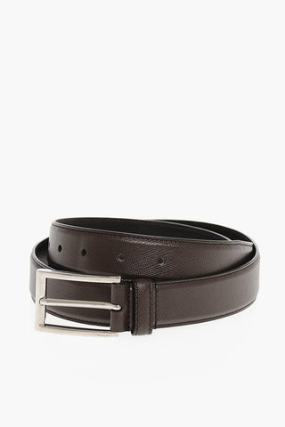 Saffiano Leather Belt
