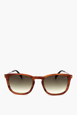Tortoise-Wayfarer-Sonnenbrille mit verlaufsgetönten Gläsern