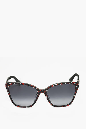 Cat-eye Sunglasses with Heart Motif