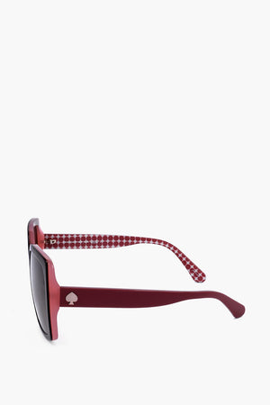 Square Sunglasses with Polka-Dot Detail