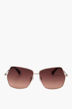 Pentagonal Sunglasses with Gradient Lenses