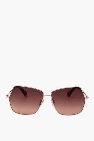 Pentagonal Sunglasses with Gradient Lenses