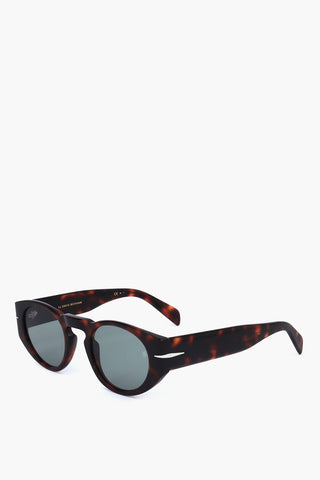 Tortoiseshell Sunglasses with Oval Lenses