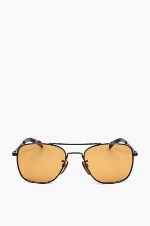 Aviator Sunglasses with Orange Lenses