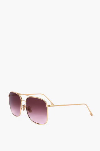Aviator Sunglasses with Square Lenses