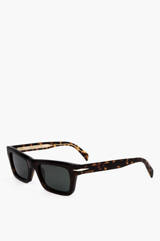 Rectangular Sunglasses with Tortoiseshell Patterned Frame