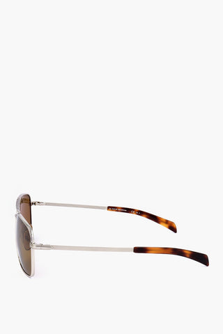 Aviator Sunglasses with Tortoiseshell Detail