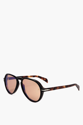 Aviator Sunglasses with Tortoiseshell Pattern