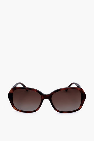 Occhiali da Sole Tartarugati con Design Rettangolare