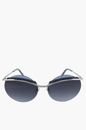 Round Sunglasses with Glitter Detail