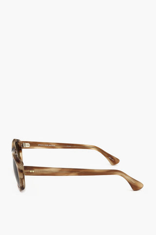 DRIES VAN NOTEN Pantos Sunglasses with Marbled Frame