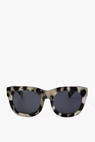 PHILLIP LIM Wayfarer-Sonnenbrille mit Animal-Print-Motiv