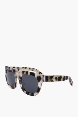 PHILLIP LIM Wayfarer-Sonnenbrille mit Animal-Print-Motiv