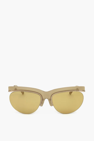 DRIES VAN NOTEN Clubmaster-Sonnenbrille mit V-förmigem Nasensteg