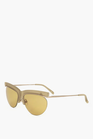 DRIES VAN NOTEN Clubmaster-Sonnenbrille mit V-förmigem Nasensteg
