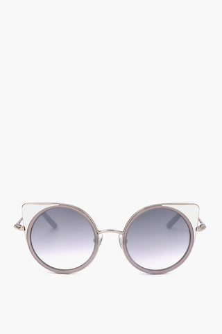 MATTHEW WILLIAMSON Cat-eye Sunglasses with Round Lenses
