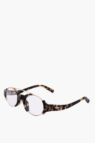 ERDEM Metal-Bridge Tortoiseshell Sunglasses