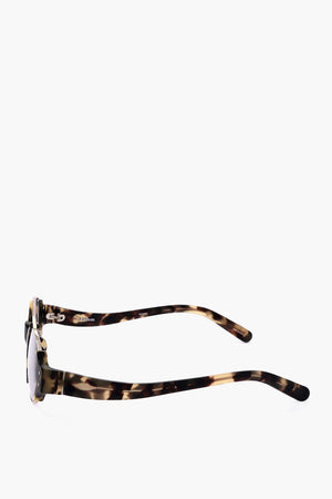 ERDEM Metal-Bridge Tortoiseshell Sunglasses