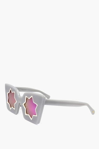 MARKUS LUPFER Cat-Eye Sunglasses with Design Lenses