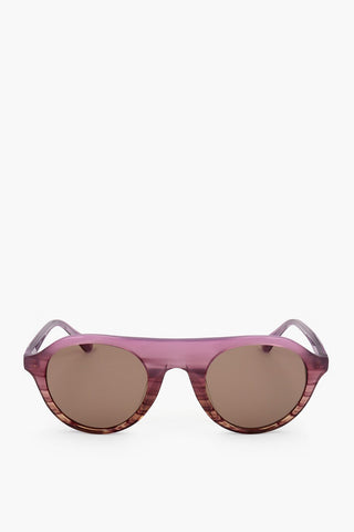 DRIES VAN NOTEN Aviator-Sonnenbrille mit gemustertem Gestell